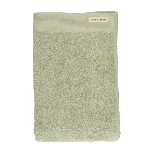 Light-green recycled cotton towel, 70 x 140 cm