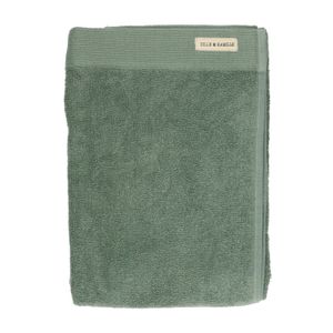 Handtuch, recycelte Baumwolle, grüngrau, 70 x 140 cm