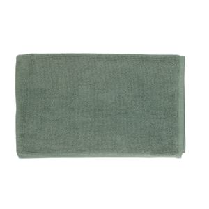 Tapis de bain, coton recyclé, gris-vert, 50 x 80 cm