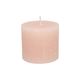 Pillar candle, pink, 10 x 9 cm