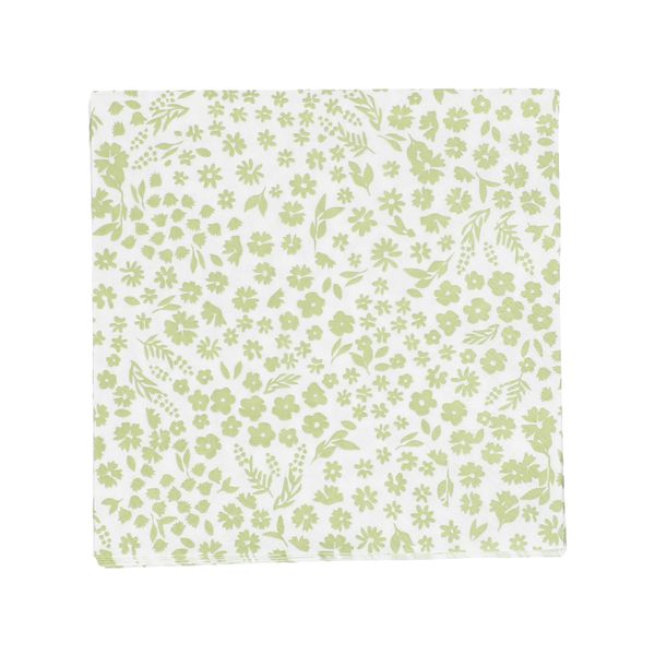 Servetten, papier, bloemen, groen 33 x 33 cm