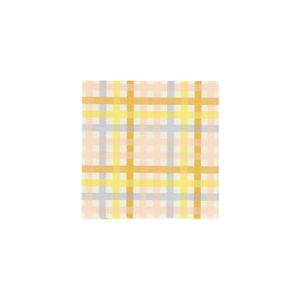 Napkins, paper, checked, 25 x 25 cm, pack of 20
