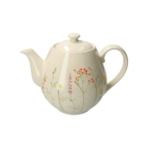 Theepot, steengoed, botanisch 1,8 liter