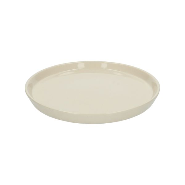 Dinerbord, steengoed, beige, spikkel,Ø 25 cm