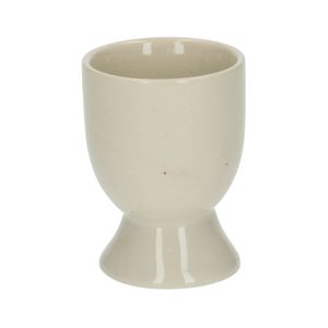Beige, speckled, stoneware egg cup, Ø 5 cm