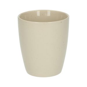 Beige, speckled, stoneware mug, Ø 7.5 cm
