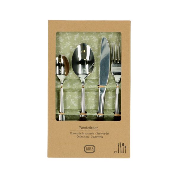 16-piece, stainless steel cutlery set ‘The Hague’