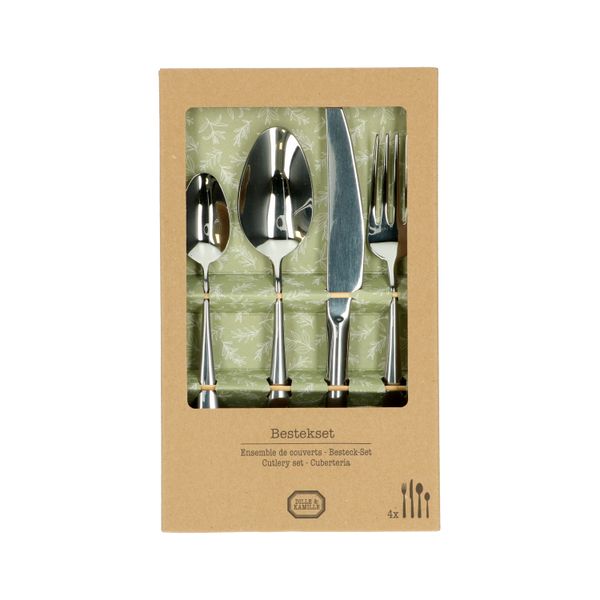 16-part, stainless steel cutlery set ‘Keulen’