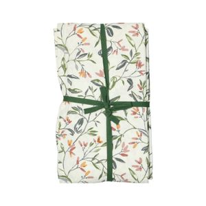 Nappe, coton, fleurs d'hiver, 145 x 300 cm