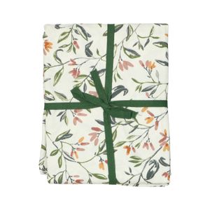 Nappe, coton, fleur d'hiver, Ø 180 cm