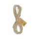 White and brown jute string