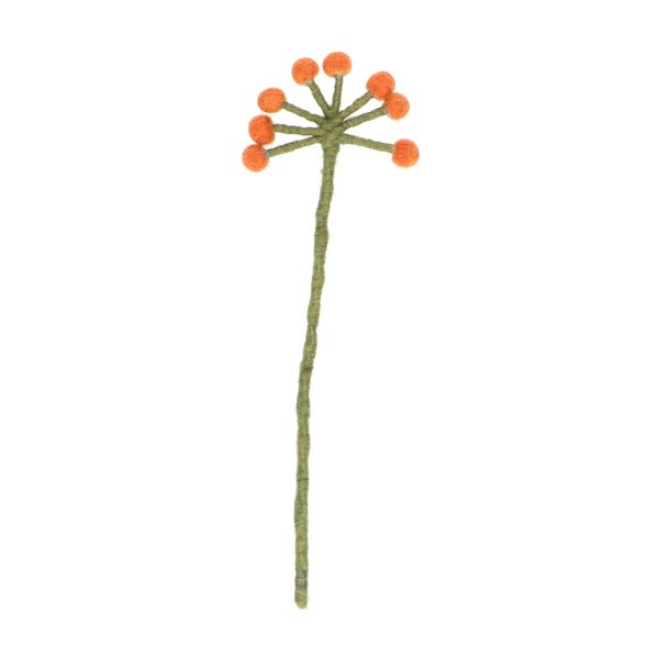 Vilten bloem, bolletjes