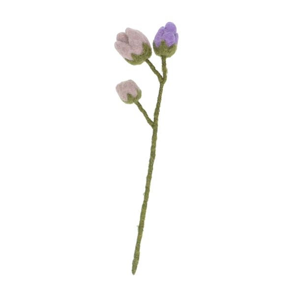 Vilten bloem, paars