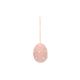Vilten hanger, paasei, roze, stip