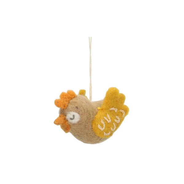 Vilten hanger, kip, beige