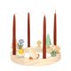 Figurenset für den Kerzenhalter-Kranz, Holz, vierteilig