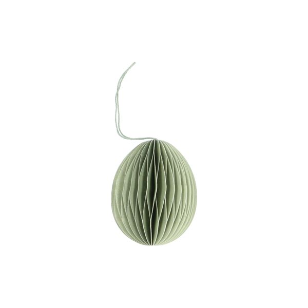 Papieren hanger, paasei, groen 
