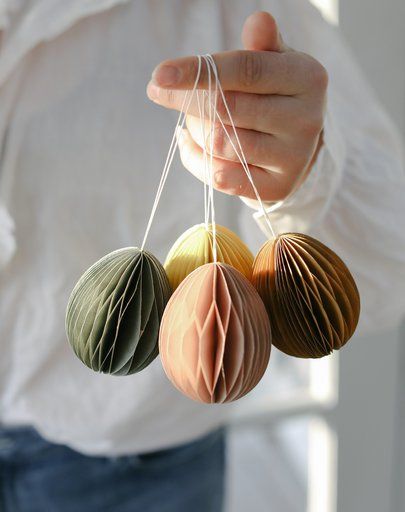 Papieren hanger, paasei, curry 
