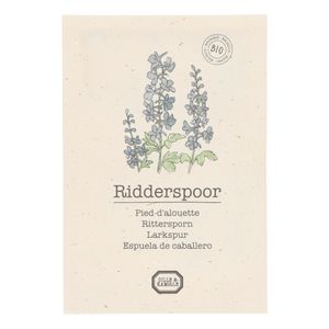 Bloemenzaden, biologisch, Ridderspoor, 0,25GR