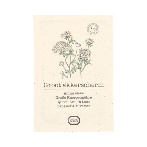 Bloemenzaden, biologisch, groot akkerscherm, 0.08 g, 0.08 g