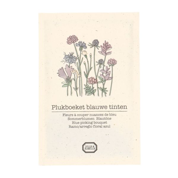 Bloemenzaden, plukboeket, blauw, 3 g