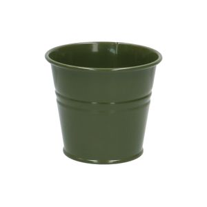 Pot de fleurs, zinc, vert foncé, Ø 11 cm
