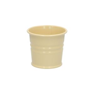 Pot de fleurs, zinc, jaune tendre