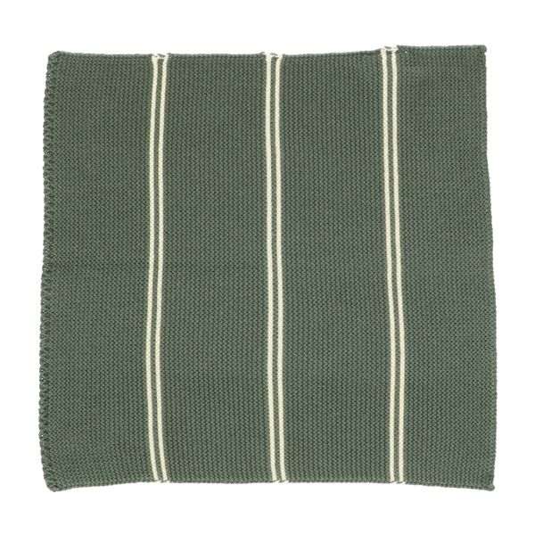 Wipes, knitted, dark green 25 x 25 cm, cotton