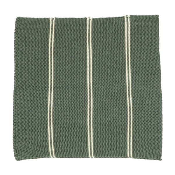 Lavettes, coton tricot, vert foncé, lot de 2, 25 x 25 cm