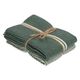 Wipes, knitted, dark green 25 x 25 cm, cotton