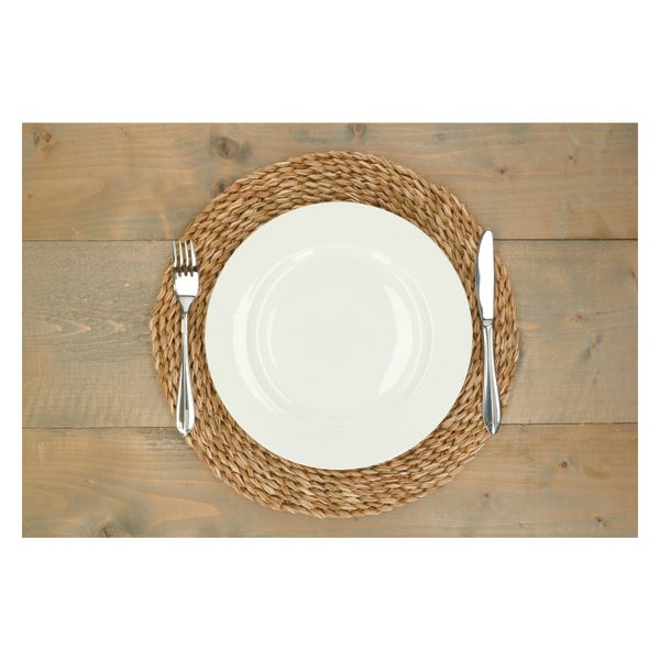 Set de table rond, jonc de mer, Ø 38 cm Set de table rond, jonc de mer, Ø 38 cm