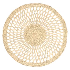 Placemat round, openwork, sea grass, Ø 38 cm