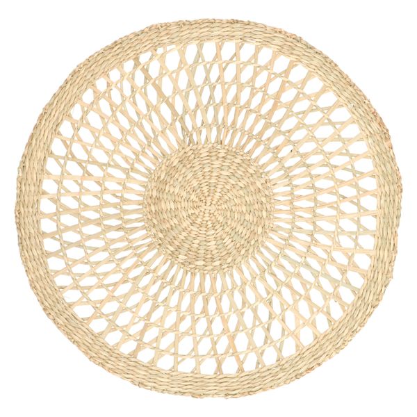 Placemat round, openwork, sea grass, Ø 38 cm