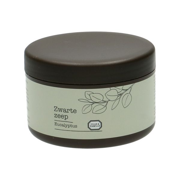 Aleppo zwarte zeep, eucalyptus, pot 180 gram