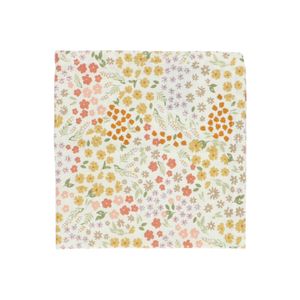 Serviette de table, coton, fleurs, 40 x 40 cm