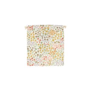 Pochon cadeau, coton, fleurs