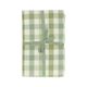 Tablecloth, GOTS organic cotton, green, checkered, 140 x 180 cm