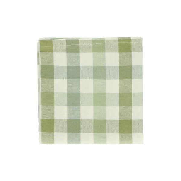 Theedoek, katoen, geruit, groen
