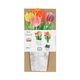 Kaart 3D met envelop, tulpen Kaart 3D met envelop, tulpen