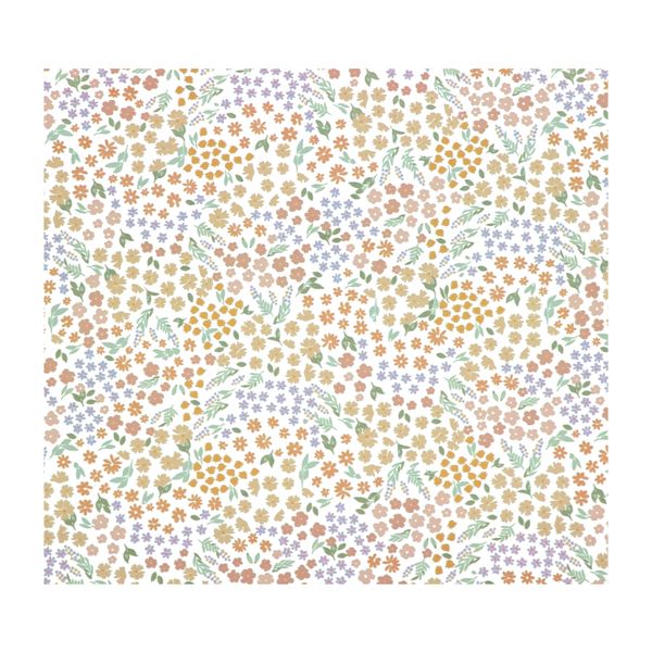 Inpakpapier, bloembed 70 x 250 cm