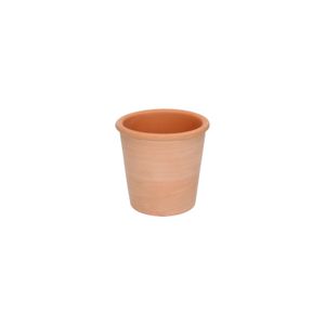 Pot de fleurs, terre cuite claire, bord rond, ø 13 cm 