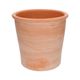 Light terracotta flowerpot with rounded lip, ø 23 cm