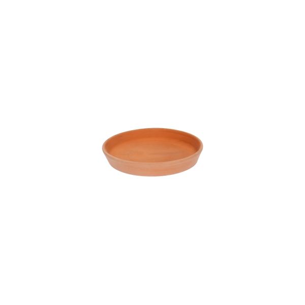 Light terracotta saucer, ø 13 cm 