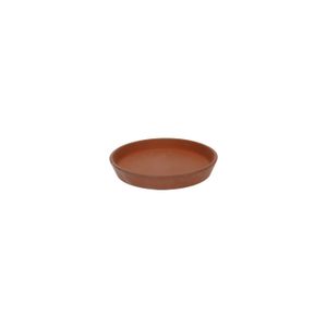 Dark terracotta saucer, ø 13 cm 