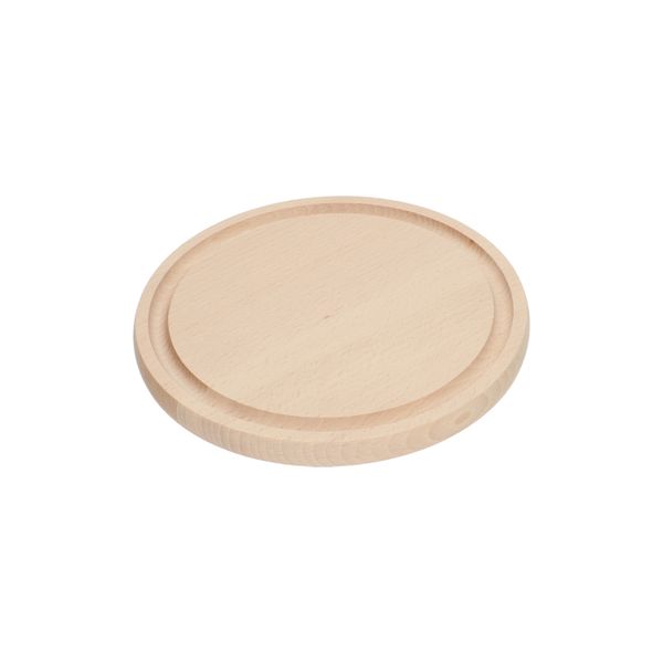 FSC-certified beechwood cutting board, ø 20 cm