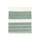 Green striped, linen/cotton tea towel, 50 x 70 cm