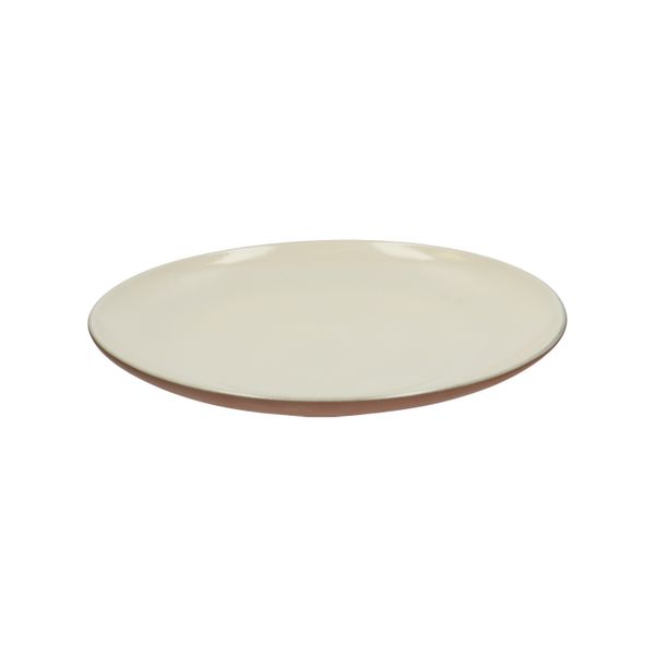 Terracotta, pebble coloured dinner plate, ø 27 cm
