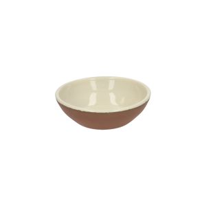 Terracotta, pebble coloured bowl, ø 12 cm