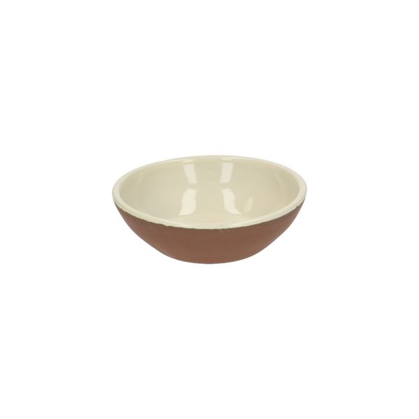 Terracotta, pebble coloured bowl, ø 12 cm
