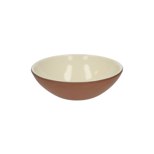 Terracotta, pebble coloured bowl, ø 15 cm